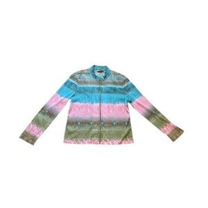 Joseph Ribkoff Sparkly Sequin Vintage Cocktail Top/Jacket - Women's Size 12 M